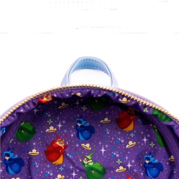 NWT Loungefly Disney Sleeping Beauty castle mini backpack - Picture 5 of 5